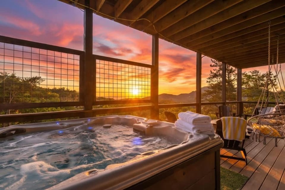 Heated Pool - Incredible Sunsets - Designed 4 FUN House in Sevier County