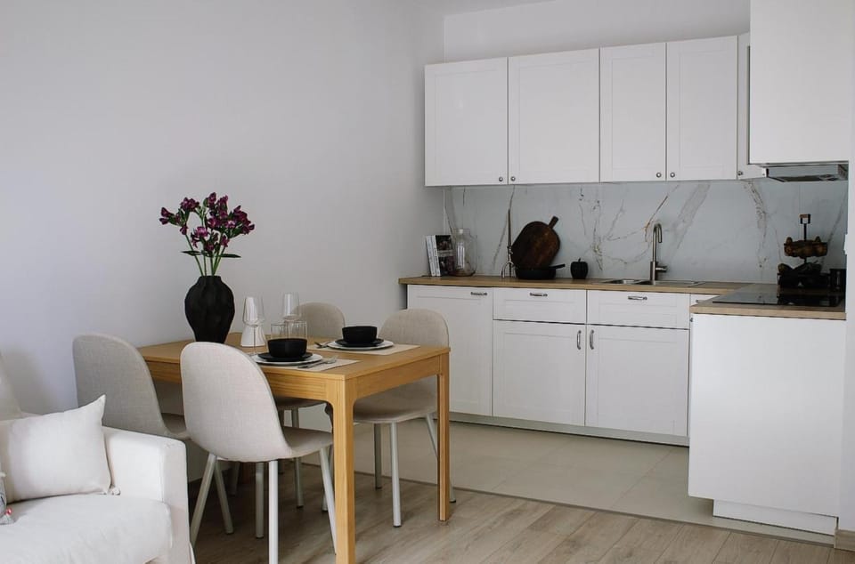 Kitchen or kitchenette, Dining area, oven, stove