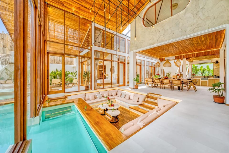 Living room, Seating area, Swimming pool