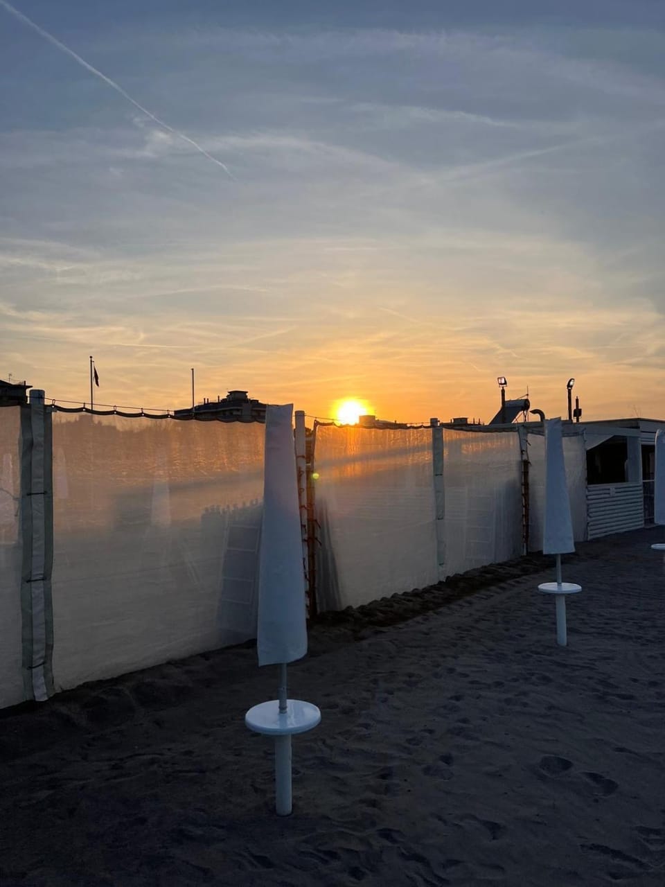 Beach, Sea view, Sunset