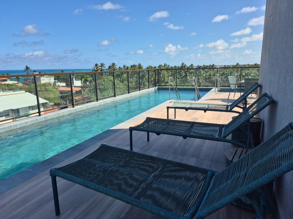 View (from property/room), Pool view, Swimming pool, sunbed