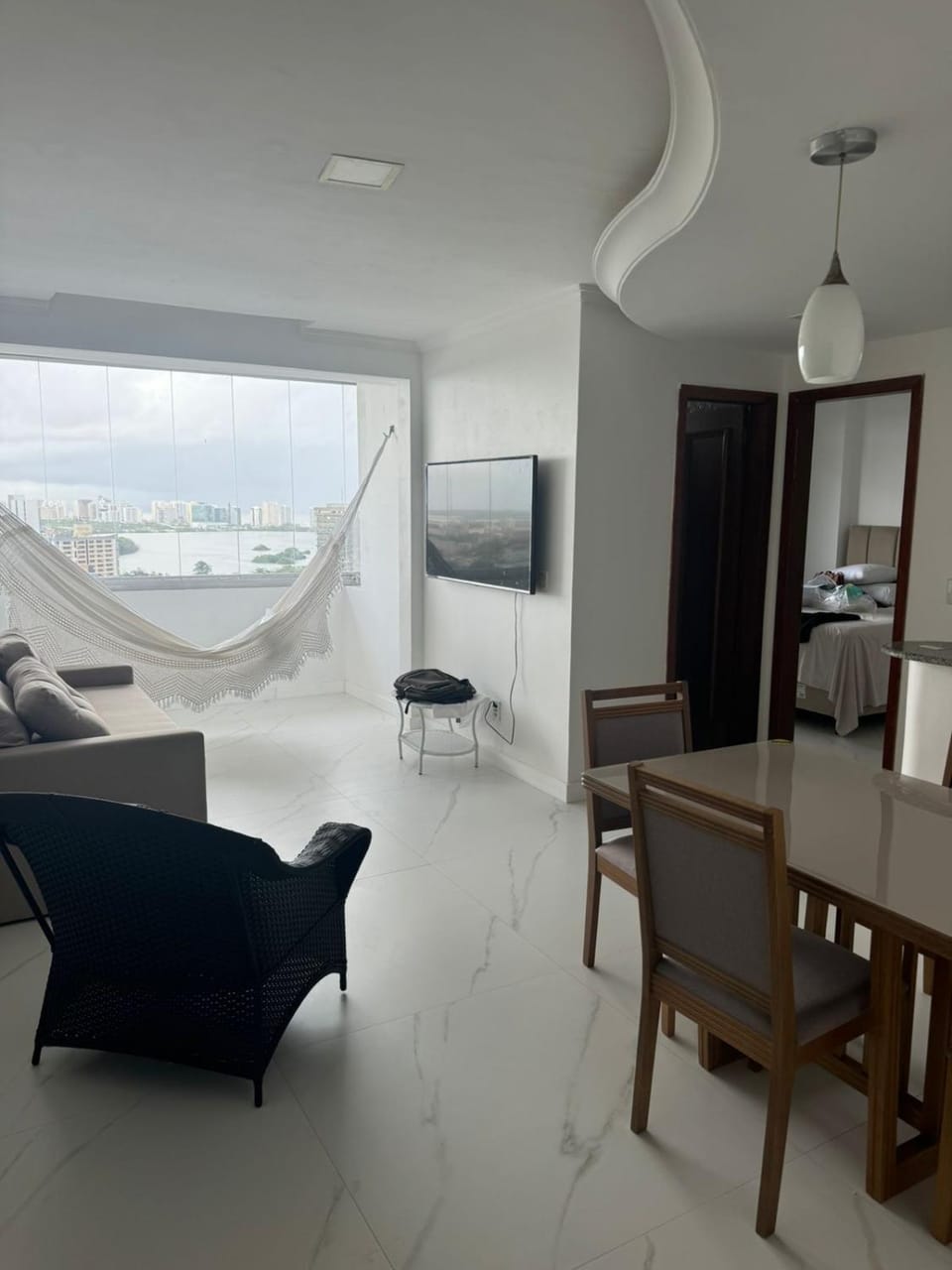 Natural landscape, Living room, Dining area