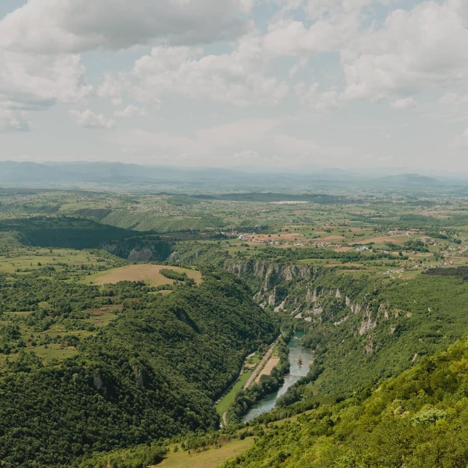Natural landscape, Bird's eye view, Mountain view