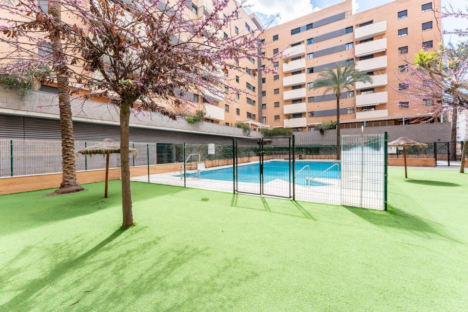Property building, Pool view, Swimming pool