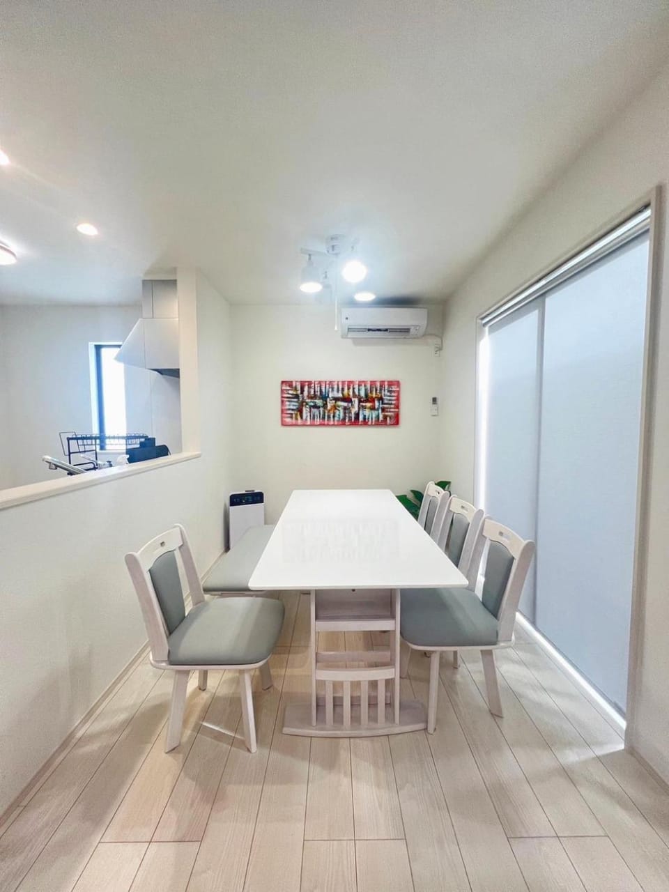 Kitchen or kitchenette, Living room, Dining area, kitchen, kitchen, air conditioner