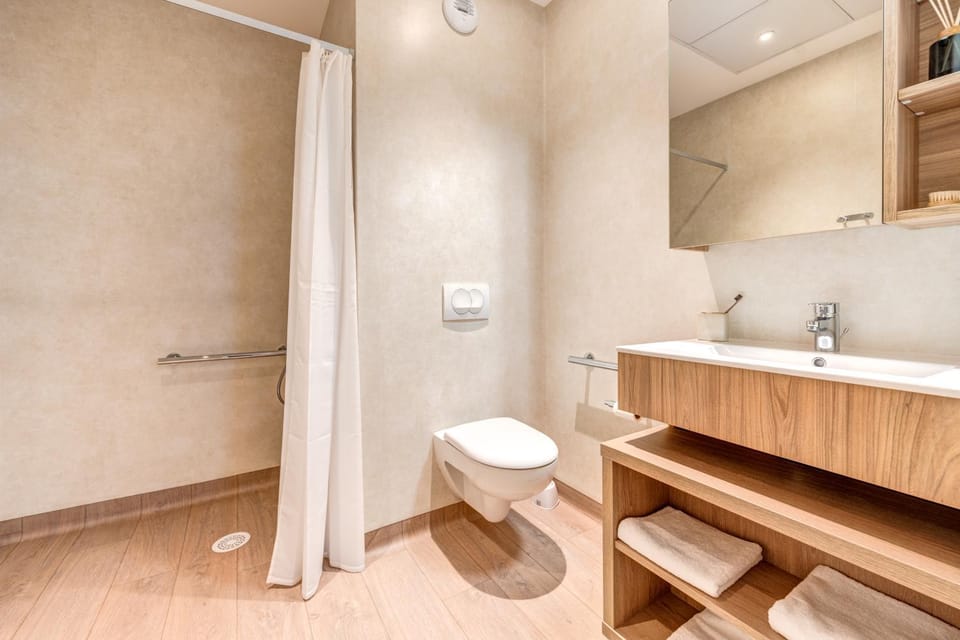 Shower, Toilet, Bathroom, towels