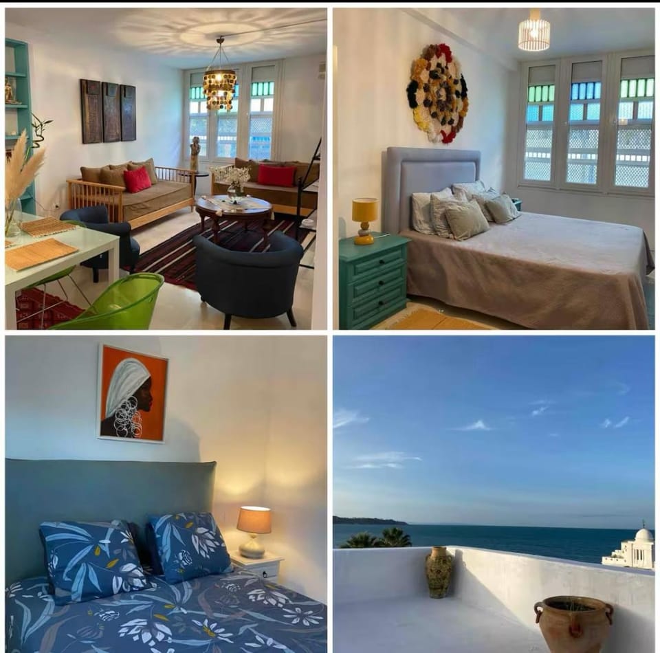 Cozy blue apartment la marsa beach Apartment in Tunis Governorate, Tunisia