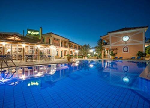 Property building, Night, Pool view, Swimming pool