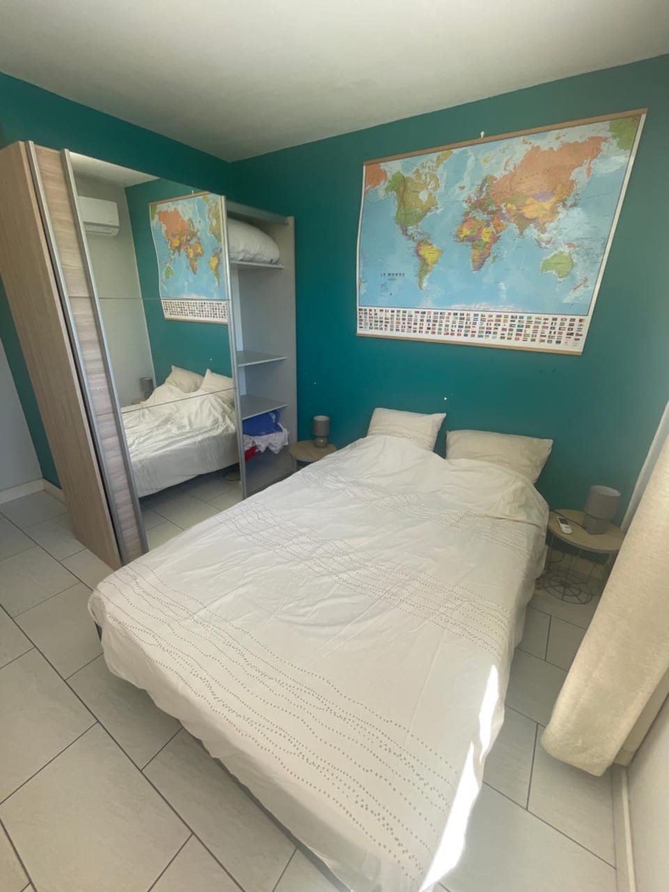 Bed, Photo of the whole room, Bedroom, wardrobe