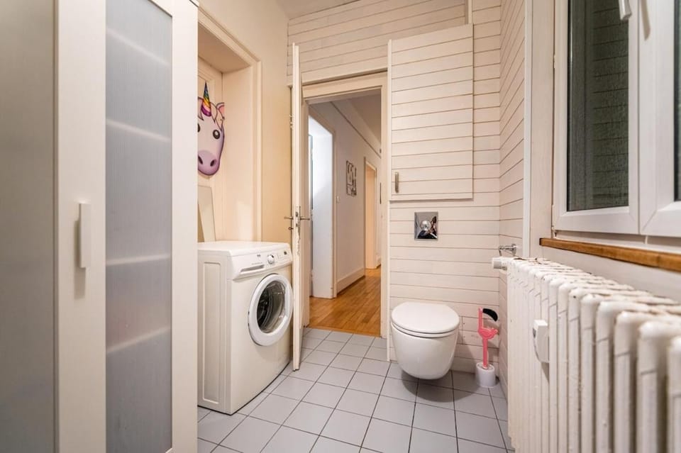 Toilet, Bathroom, washing machine