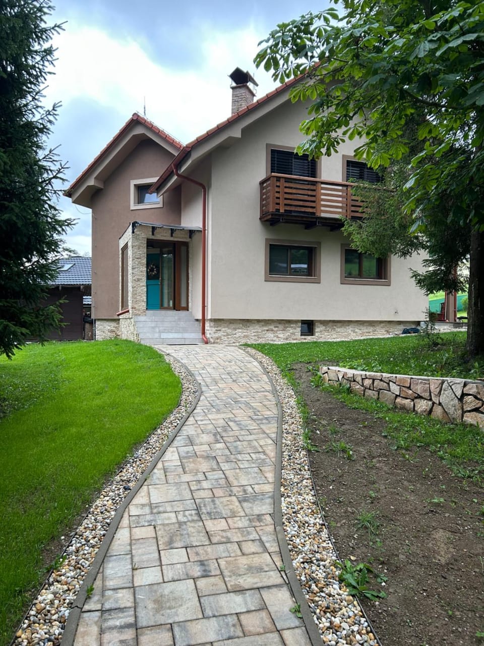 Property building, Garden view