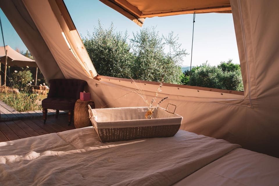 Bed, Natural landscape, Garden, View (from property/room), Garden view