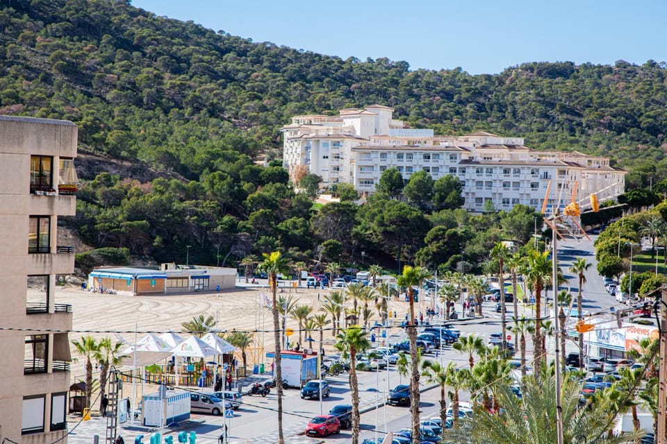 Natural landscape, Beach, Mountain view, Sea view