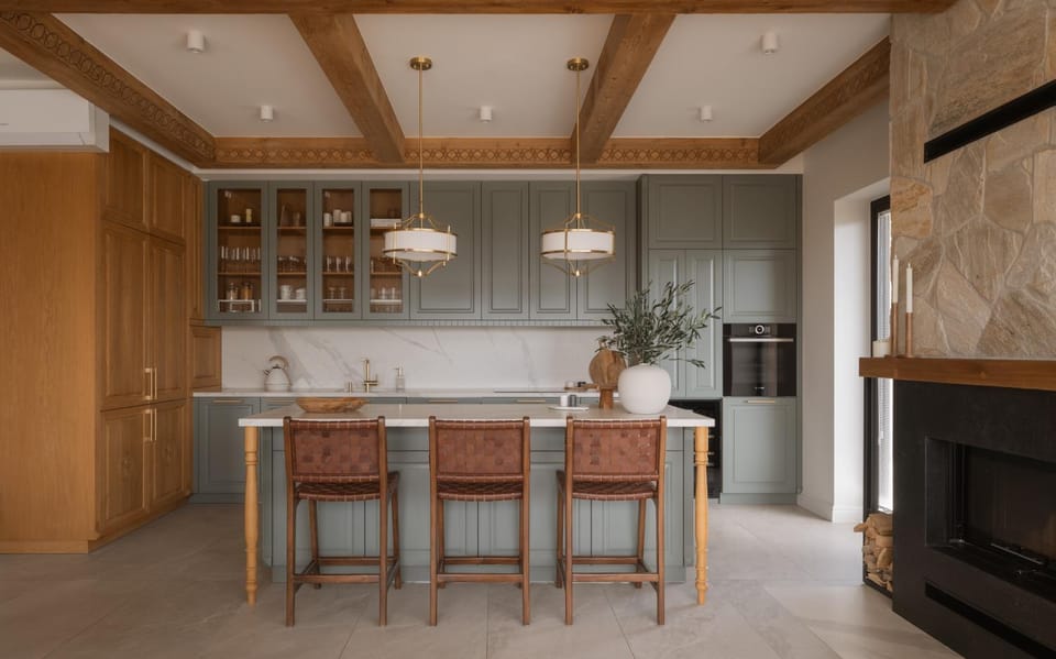 Kitchen or kitchenette, Dining area, stove