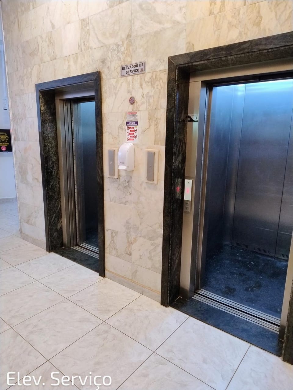 Property building, elevator