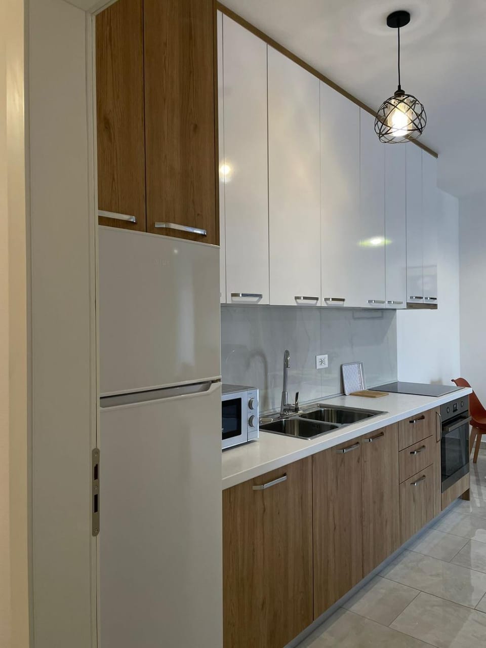 Kitchen or kitchenette, oven