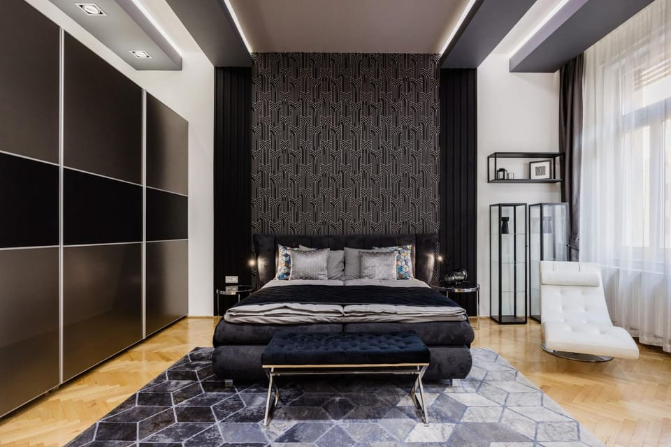 Bed, Seating area, Bedroom, wardrobe