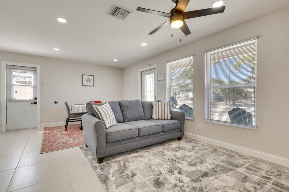 1 Block to Beach: Gulf Coast Escape w/ Patio! House in Estero Island