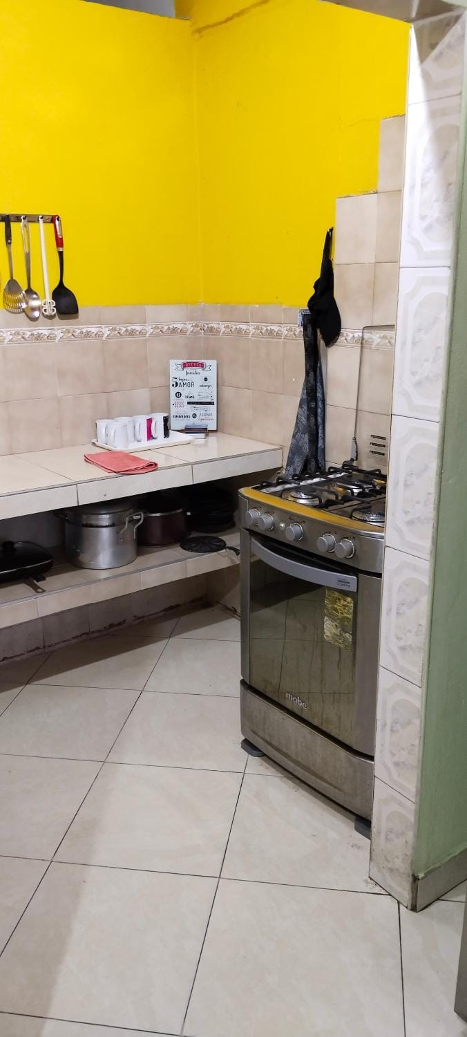 Kitchen or kitchenette, dishwasher