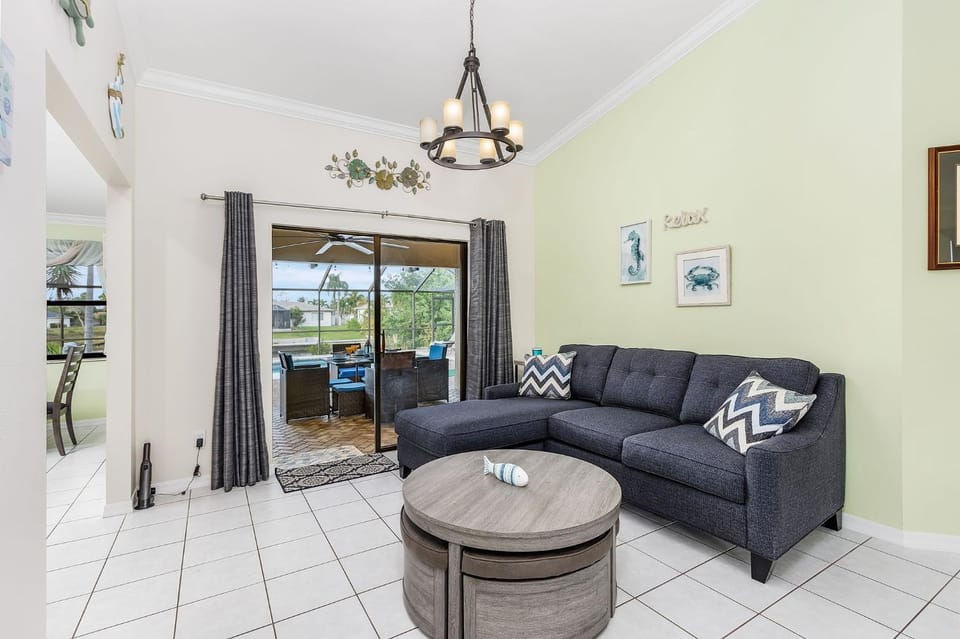 Great for families! Games & electric heated pool w/Gulf Access! Villa Mahana - SWFL Rentals Villa in Cape Coral