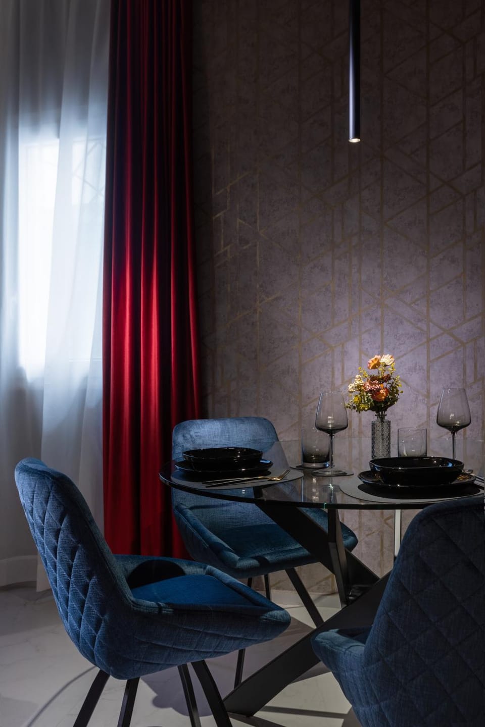 Living room, Seating area, Dining area
