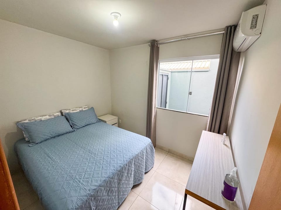 Photo of the whole room, Bedroom, air conditioner