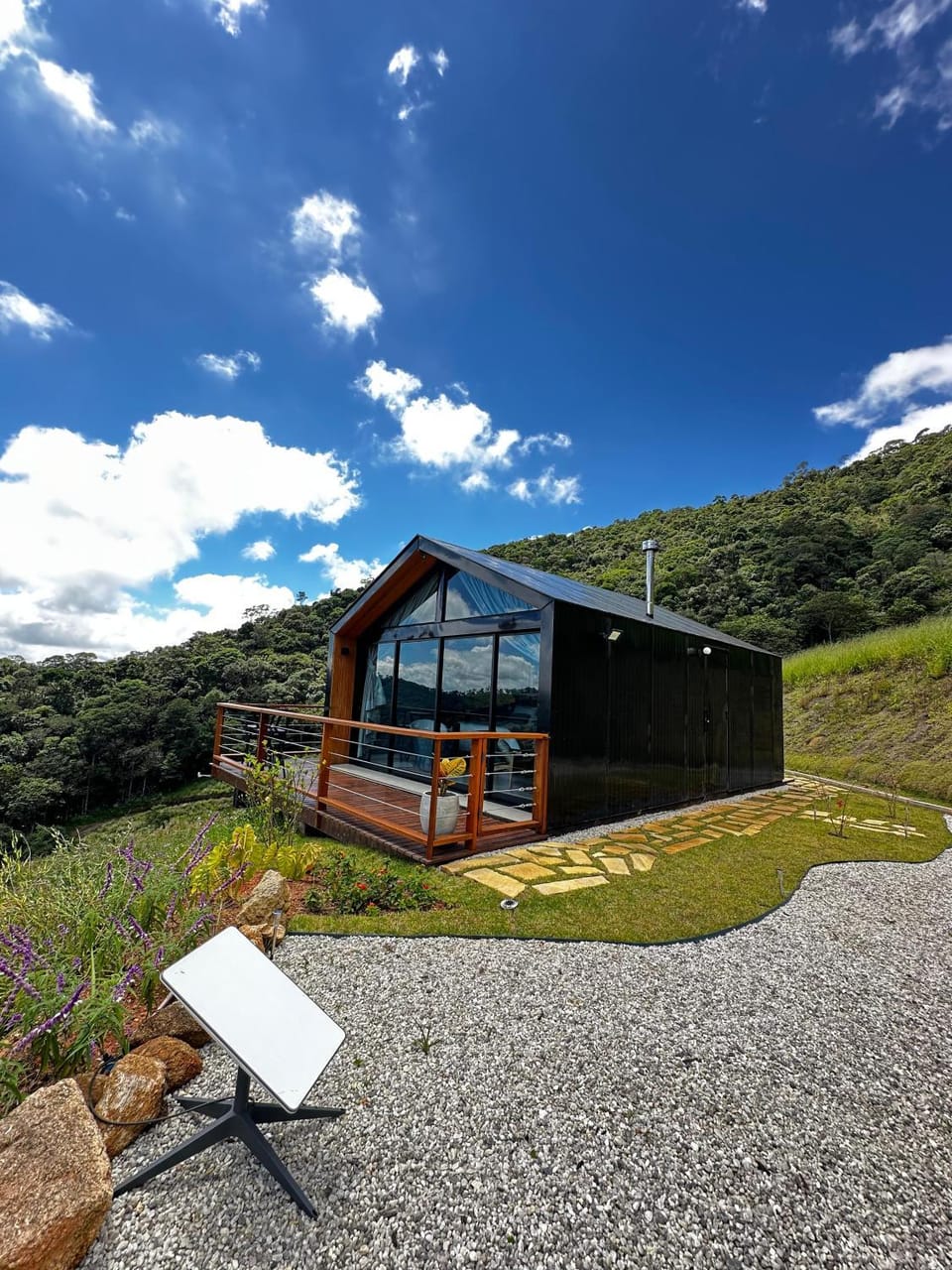 Cabana Nórdica com Maravilhosa Vista da Serra Chalet in State of São Paulo