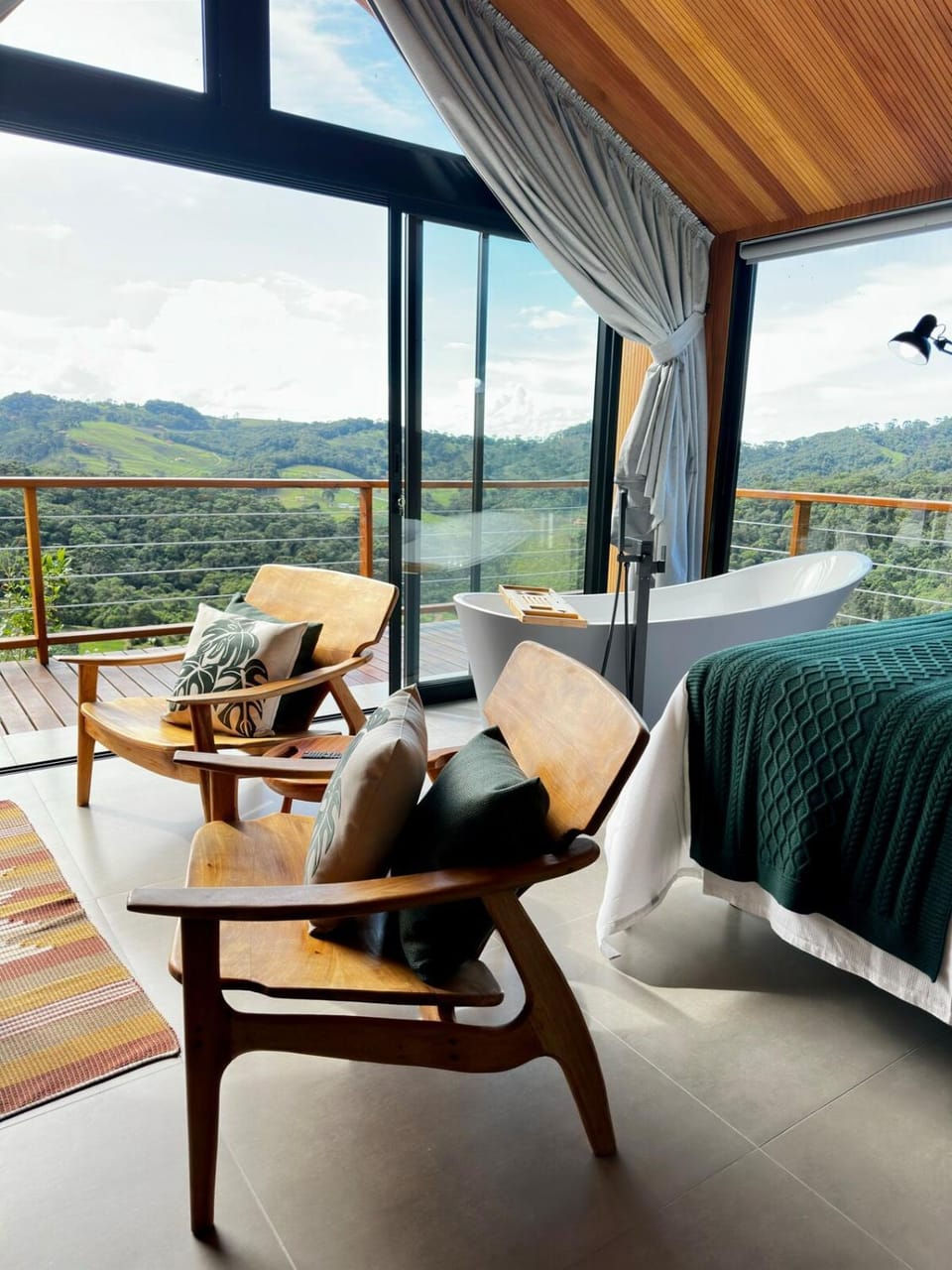 Cabana Nórdica com Maravilhosa Vista da Serra Chalet in State of São Paulo