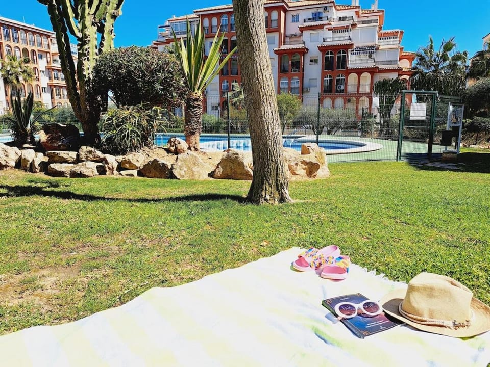 Property building, Natural landscape, Garden view, Pool view, Swimming pool, sunbed, towels