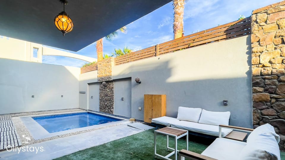 Patio, Seating area, Pool view, Swimming pool, sunbed