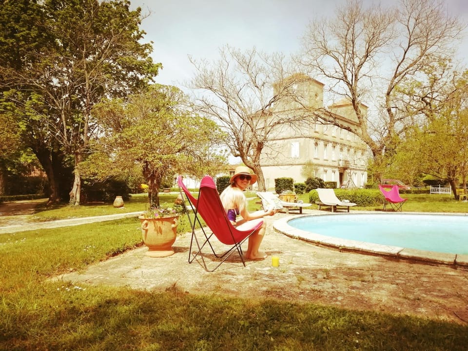 Natural landscape, Garden, Guests, Garden view, Pool view, Swimming pool, sunbed