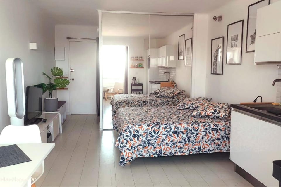 27m with terrace - first row sea view Apartment in Six-Fours-les-Plages