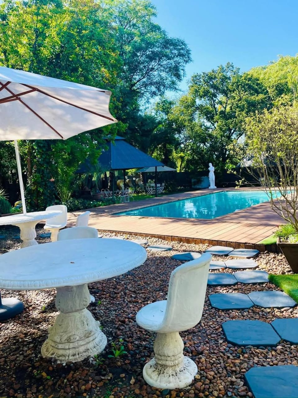 Patio, Garden view, Pool view