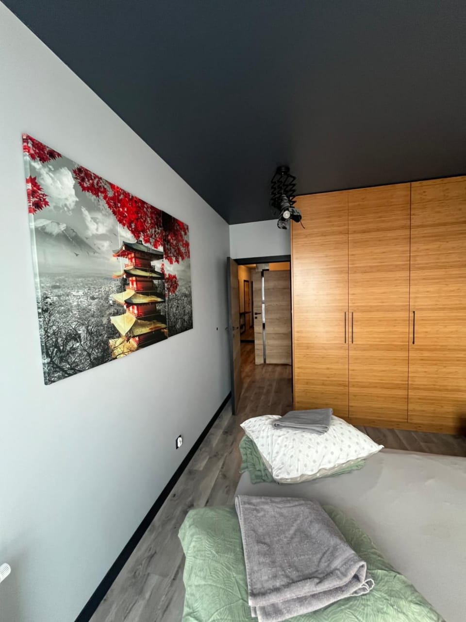 Modern Japan Style Warsaw 24 h check in Apartment in Warsaw