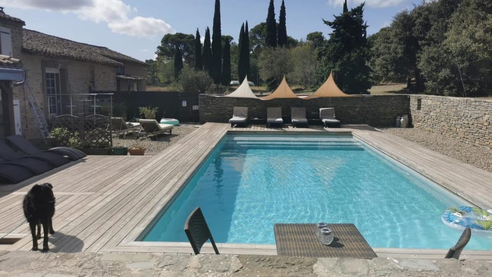 Property building, Living room, Swimming pool