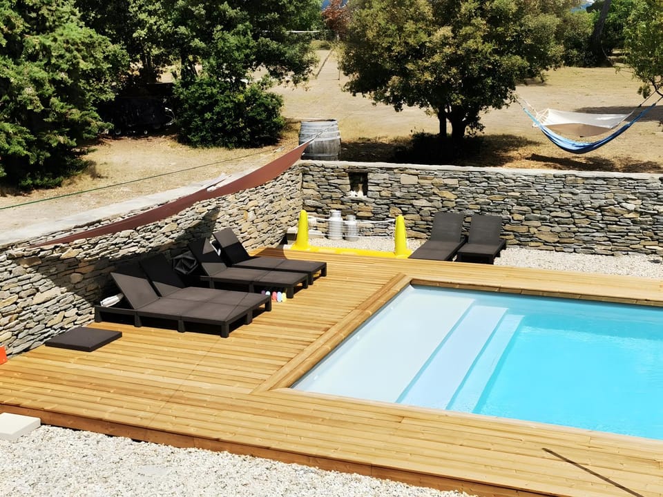 Property building, Living room, Swimming pool