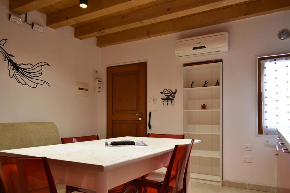 Dining area, air conditioner
