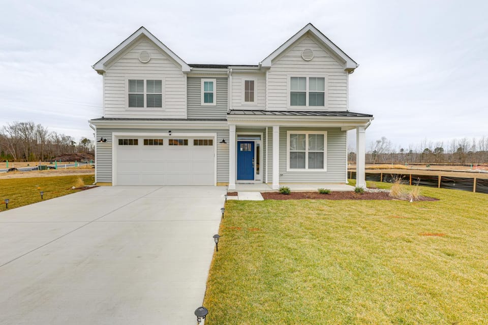 8 Mi to Bethany Beach: Delaware Family Home House in Sussex County