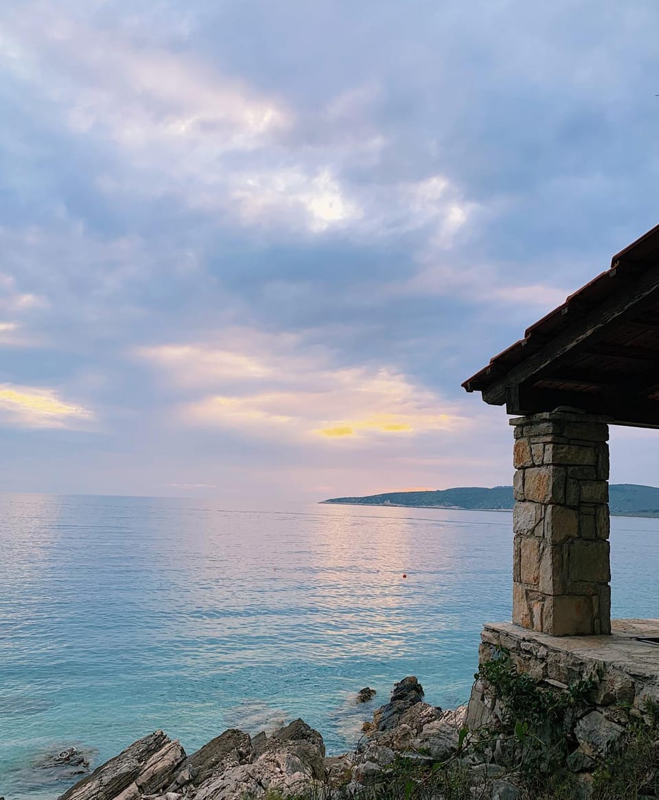 Natural landscape, Sea view, Sunset