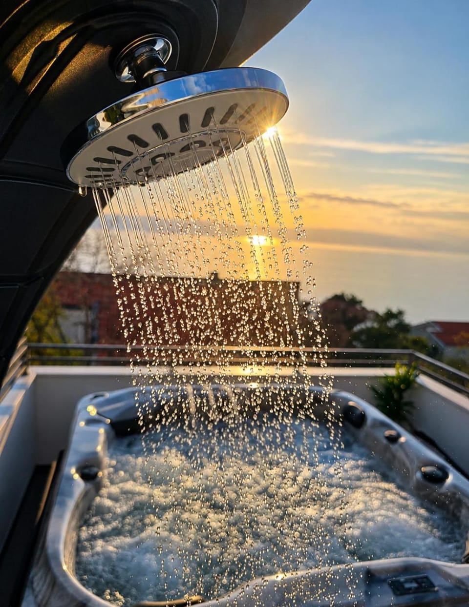 Natural landscape, Hot Tub, Sea view, Sunset