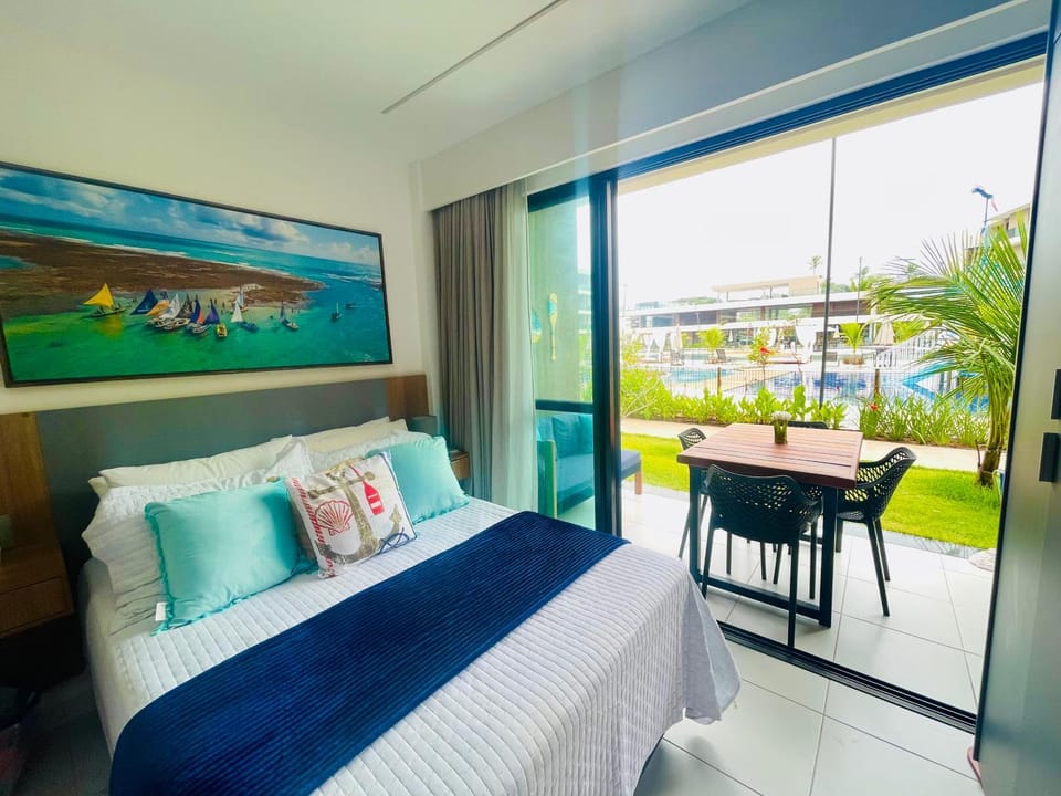 Patio, Bed, View (from property/room), Bedroom
