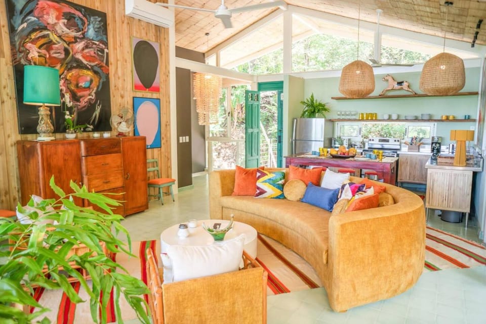 Casa AguasPoolYoga deckwalk to Surf Point House in Santa Teresa Beach