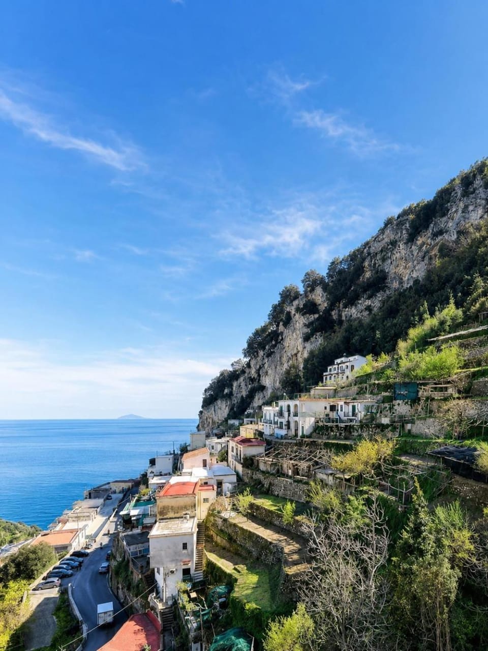 Natural landscape, Mountain view, Sea view