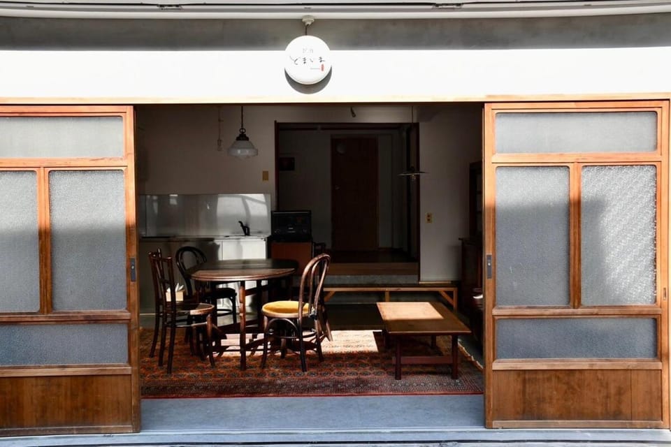 Facade/entrance, Day, Living room, Dining area
