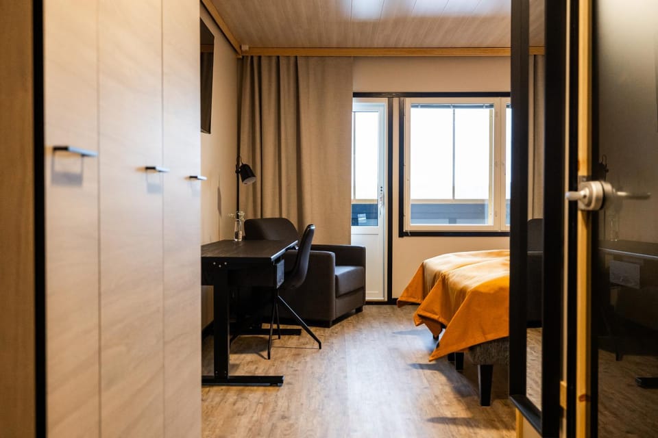 Gate of Lapland Hotel in Norrbotten County, Sweden
