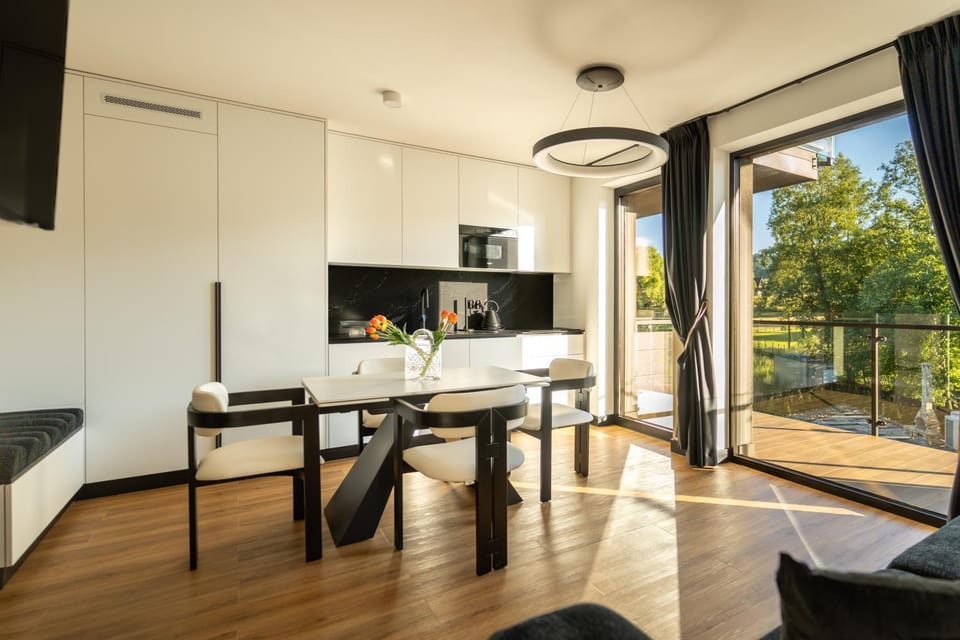 Seating area, oven, air conditioner