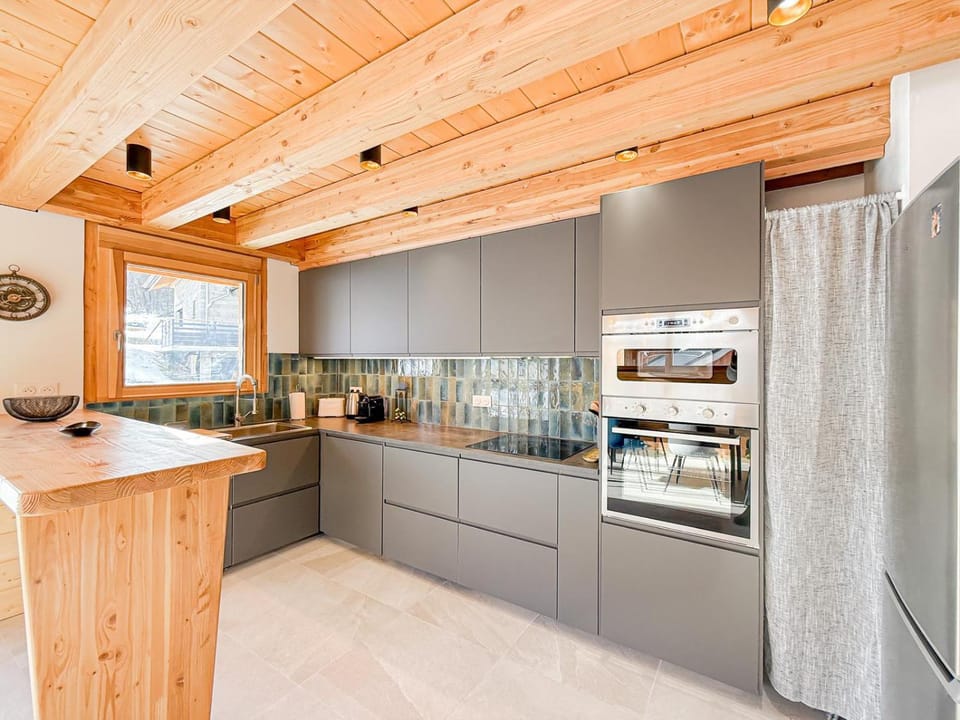 Kitchen or kitchenette, dishwasher, oven, stove, toaster