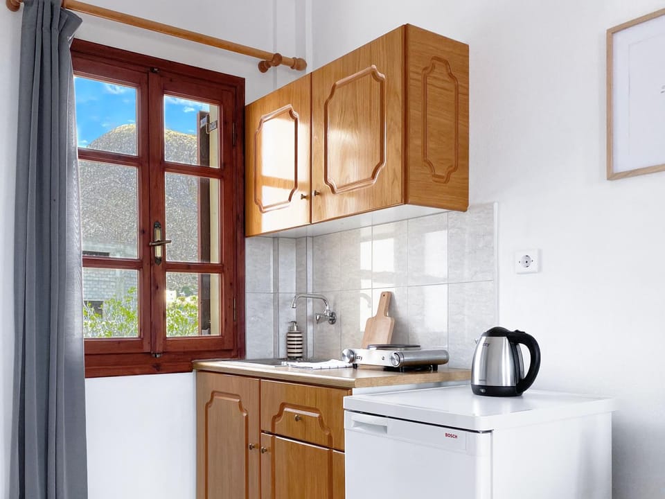 Coffee/tea facilities, View (from property/room), Kitchen or kitchenette, stove, kitchen