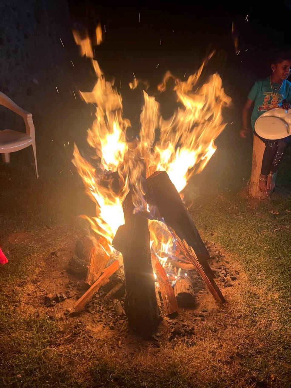 People, BBQ facilities, fireplace