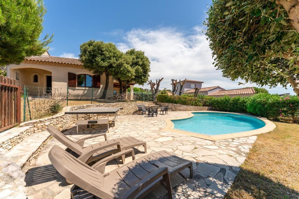 Property building, Living room, Swimming pool